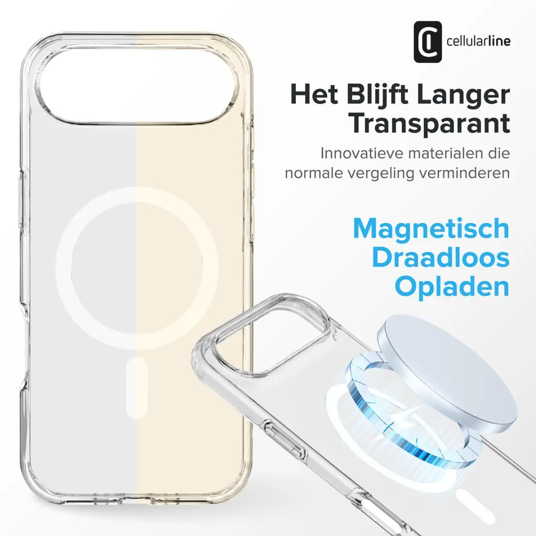 Cellularline Gloss MagSafe Hoesje - Transparant - afbeelding 6 van 6