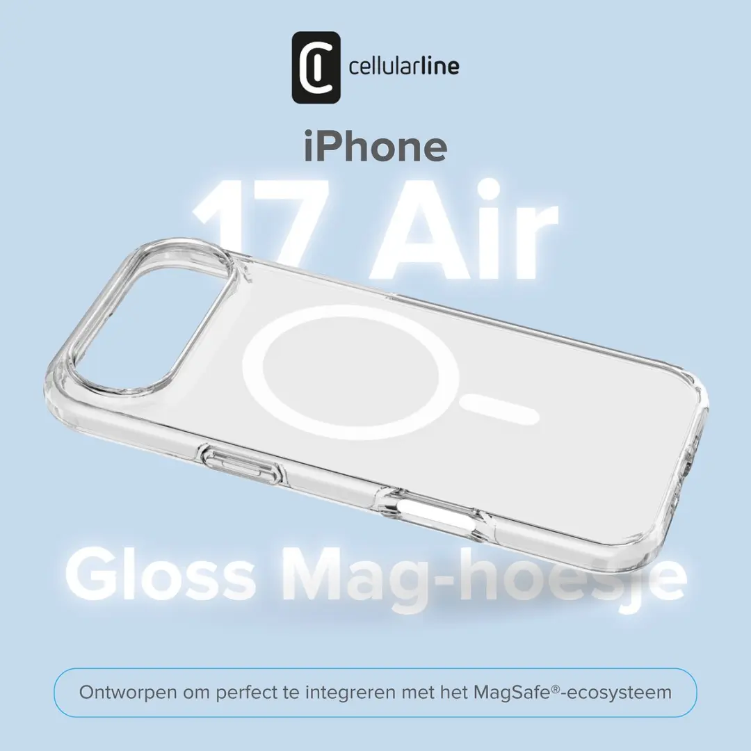 Cellularline Gloss MagSafe Hoesje - Transparant - afbeelding 2 van 6