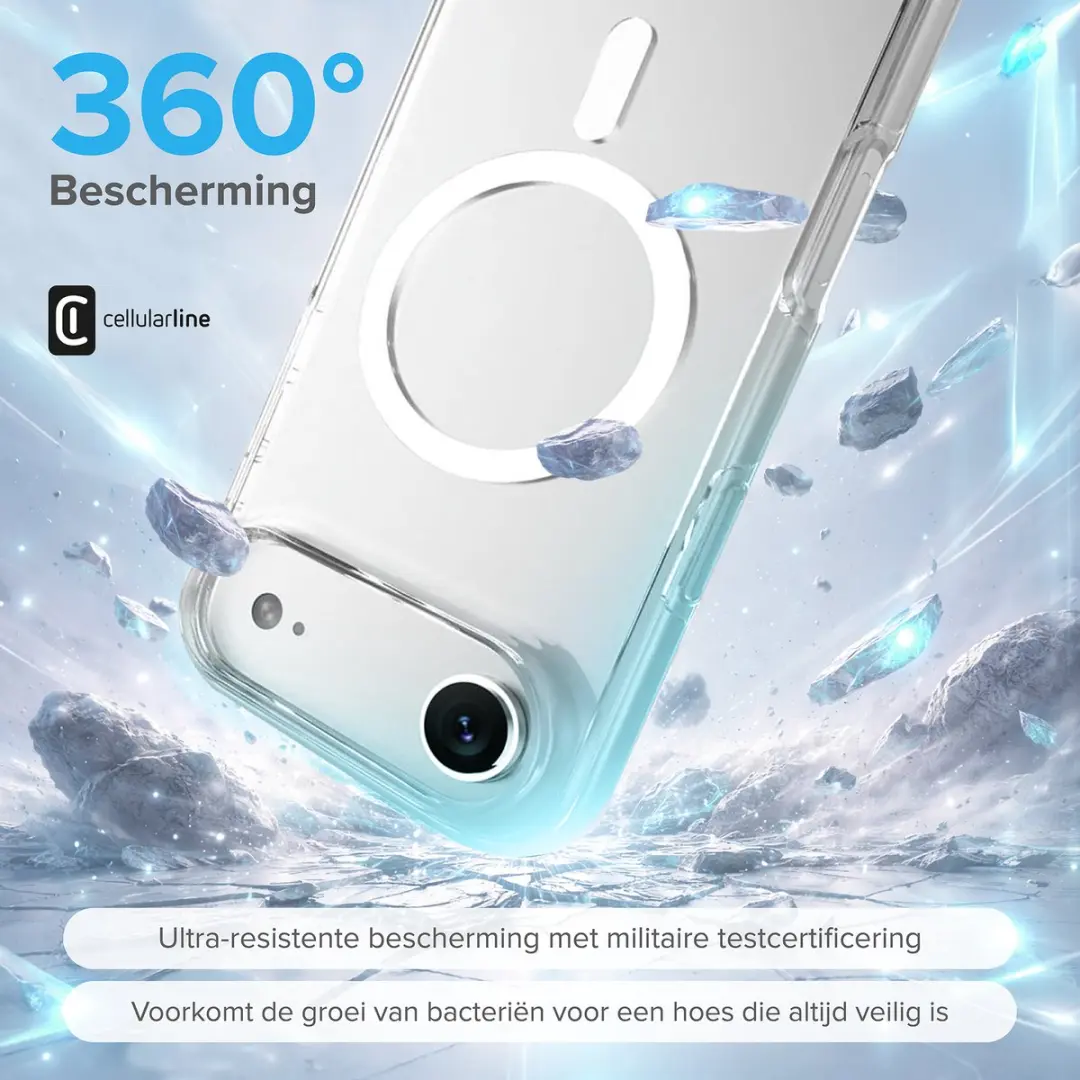 Cellularline Gloss MagSafe Hoesje - Transparant - afbeelding 4 van 6