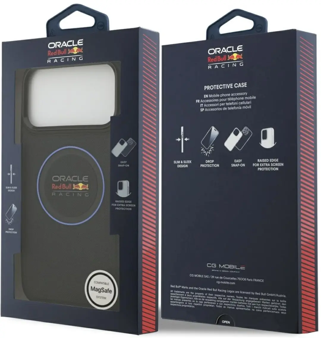 Red Bull Hoesje iPhone 17 Pro Max MagSafe - Blauwe Ring - afbeelding 5 van 6