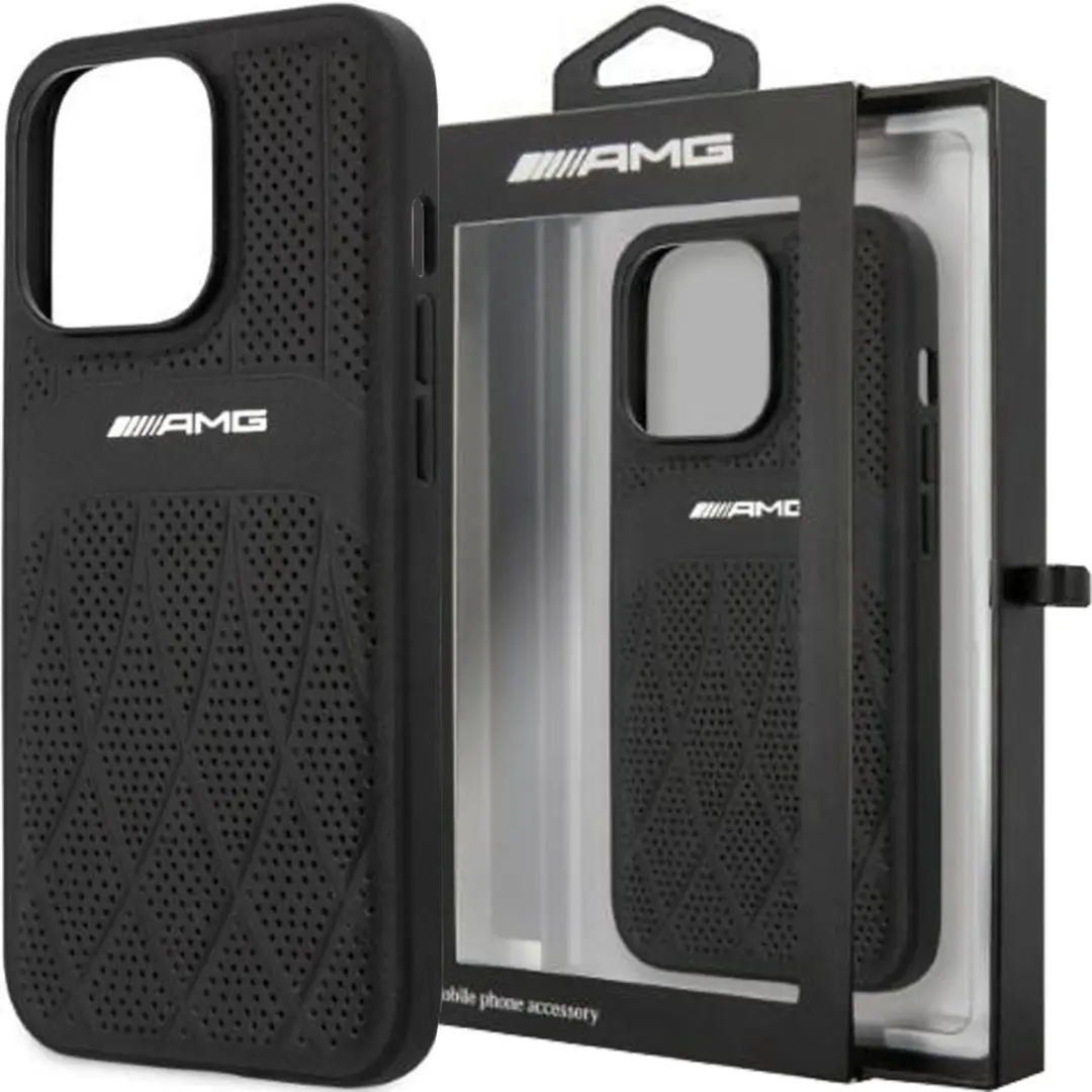 Mercedes AMG Curved Lines iPhone 13 Pro Max Hoesje - Zwart - afbeelding 2 van 6