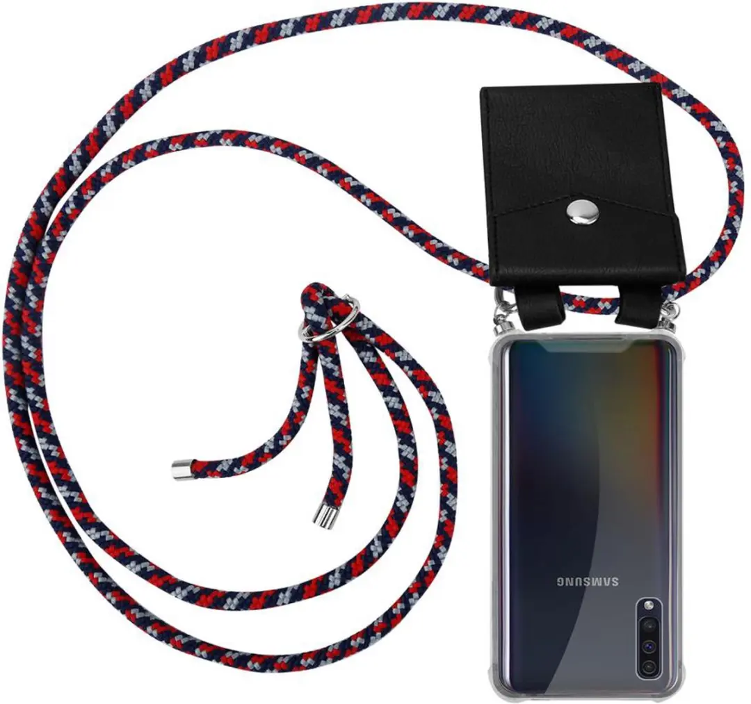 Cadorabo Hoesje geschikt voor Samsung Galaxy A50 4G / A50s / A30s in ROOD BLAUW