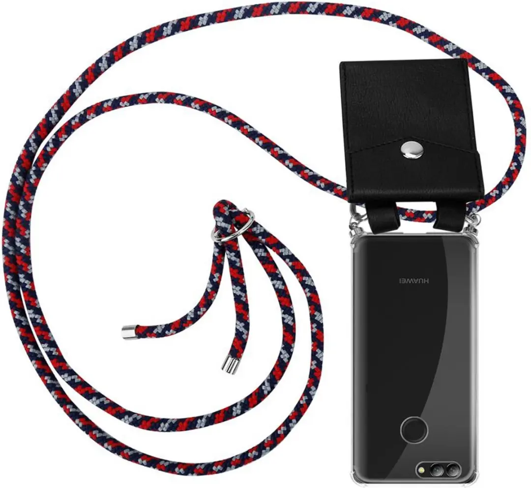 Cadorabo Hoesje geschikt voor Huawei NOVA 2 in ROOD BLAUW WIT