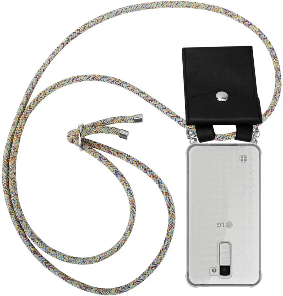 Cadorabo Hoesje geschikt voor LG K10 2016 in REGENBOOG