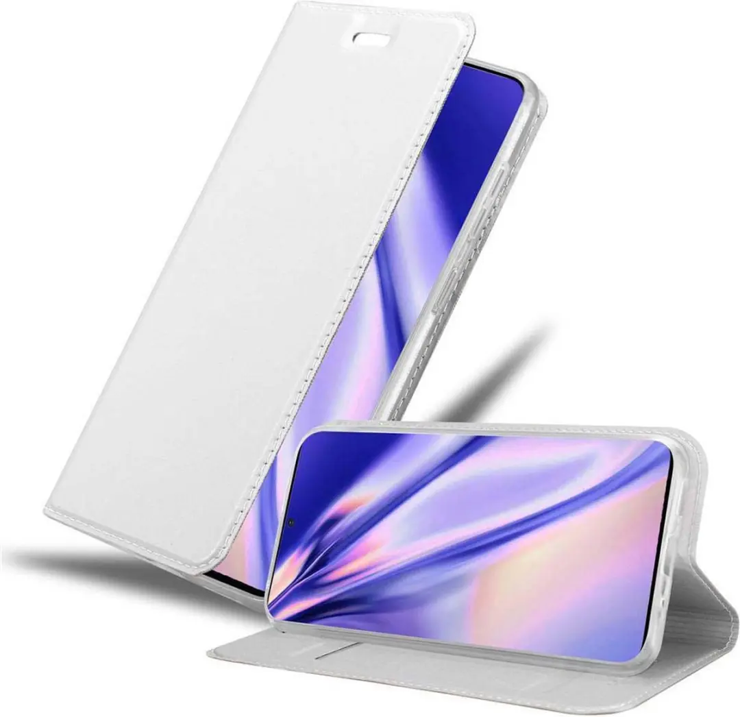 Cadorabo Hoesje geschikt voor Samsung Galaxy S20 PLUS in CLASSY ZILVER