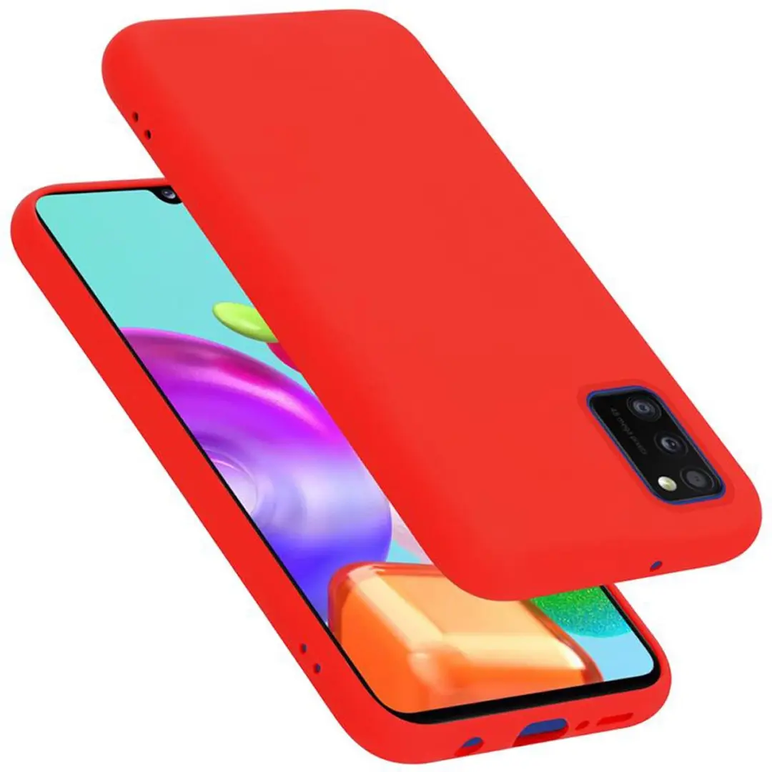 Cadorabo Hoesje geschikt voor Samsung Galaxy A41 in LIQUID ROOD