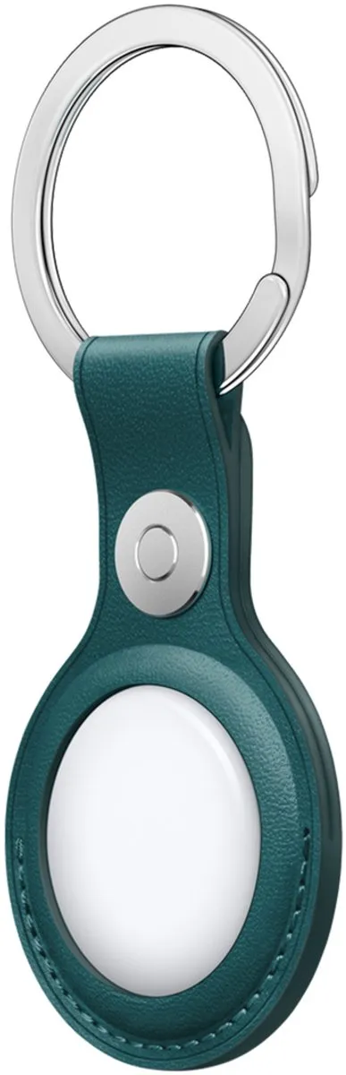 Apple Leather Key Ring AirTag - Forest Green