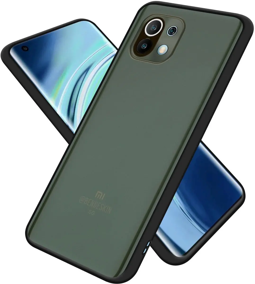 Cadorabo Hoesje geschikt voor Xiaomi Mi 11 5G in MATT ZWART