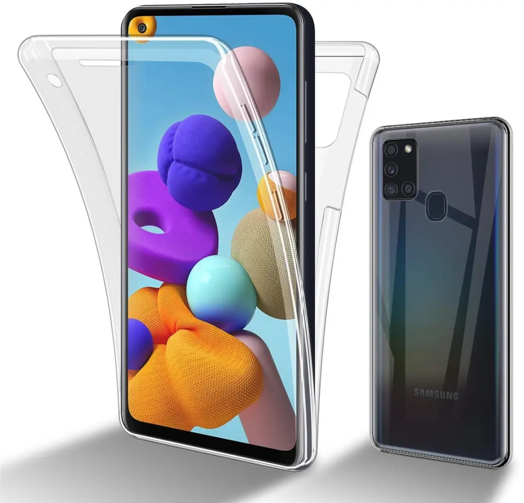 Cadorabo Hoesje geschikt voor Samsung Galaxy A21s in TRANSPARANT