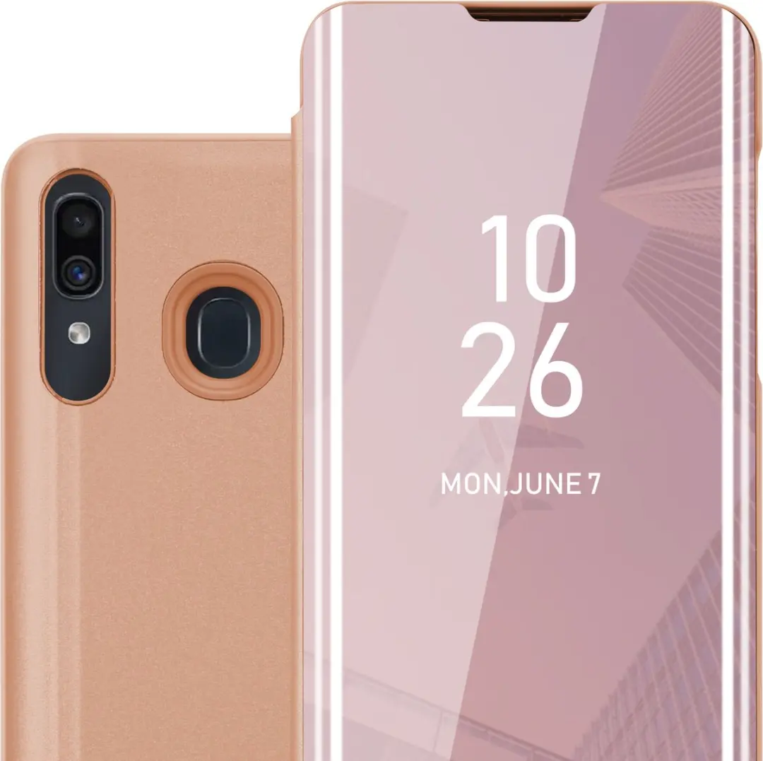 Cadorabo Hoesje geschikt voor Samsung Galaxy A20 / A30 / M10s in KUNZIET ROZE