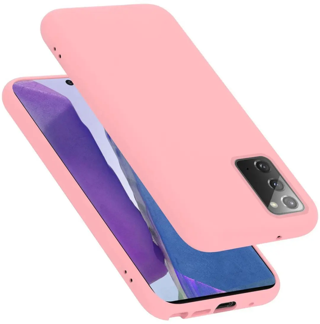 Cadorabo Hoesje geschikt voor Samsung Galaxy NOTE 20 in LIQUID ROZE