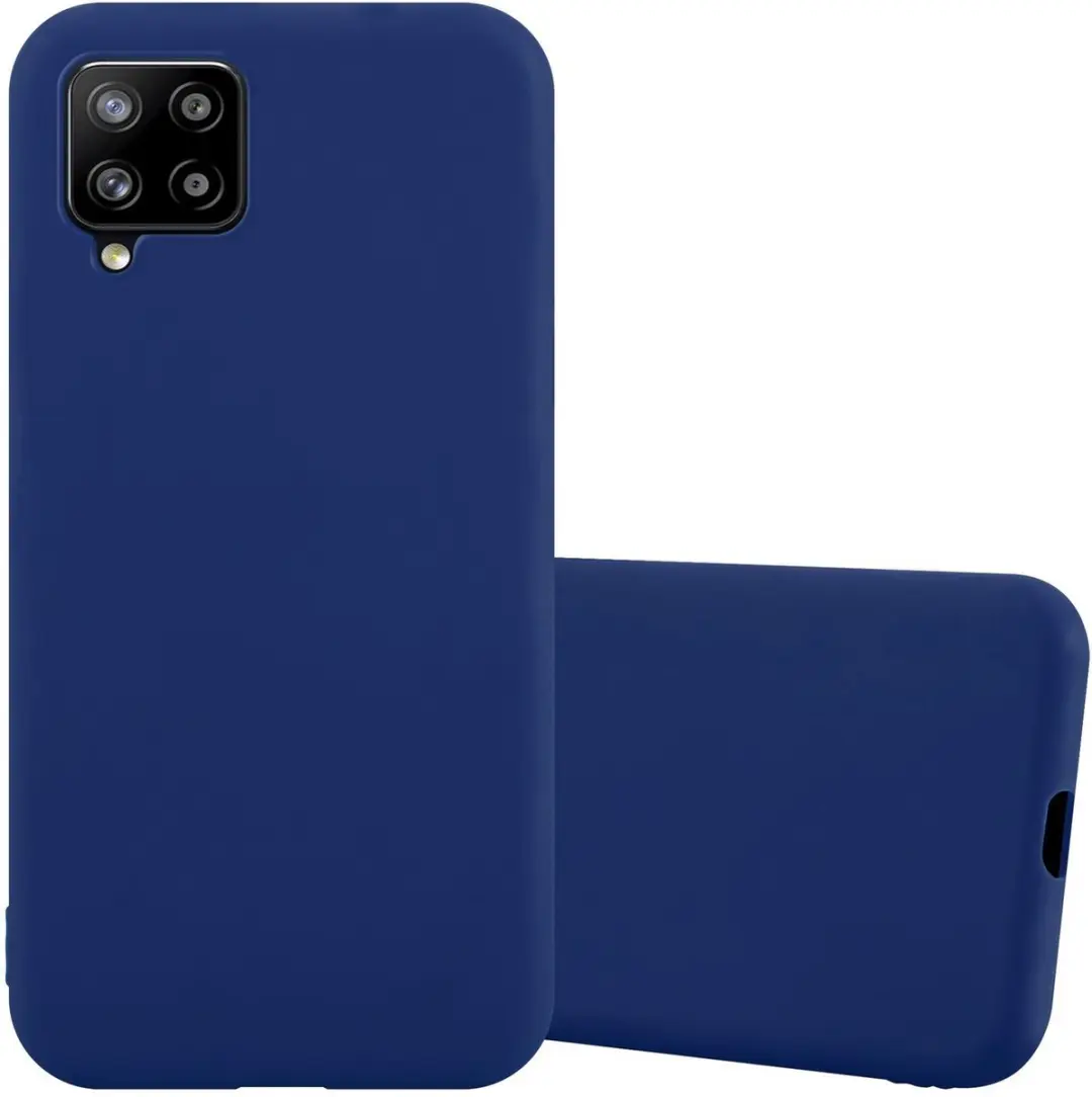 Cadorabo Hoesje geschikt voor Samsung Galaxy A42 4G in CANDY DONKER BLAUW