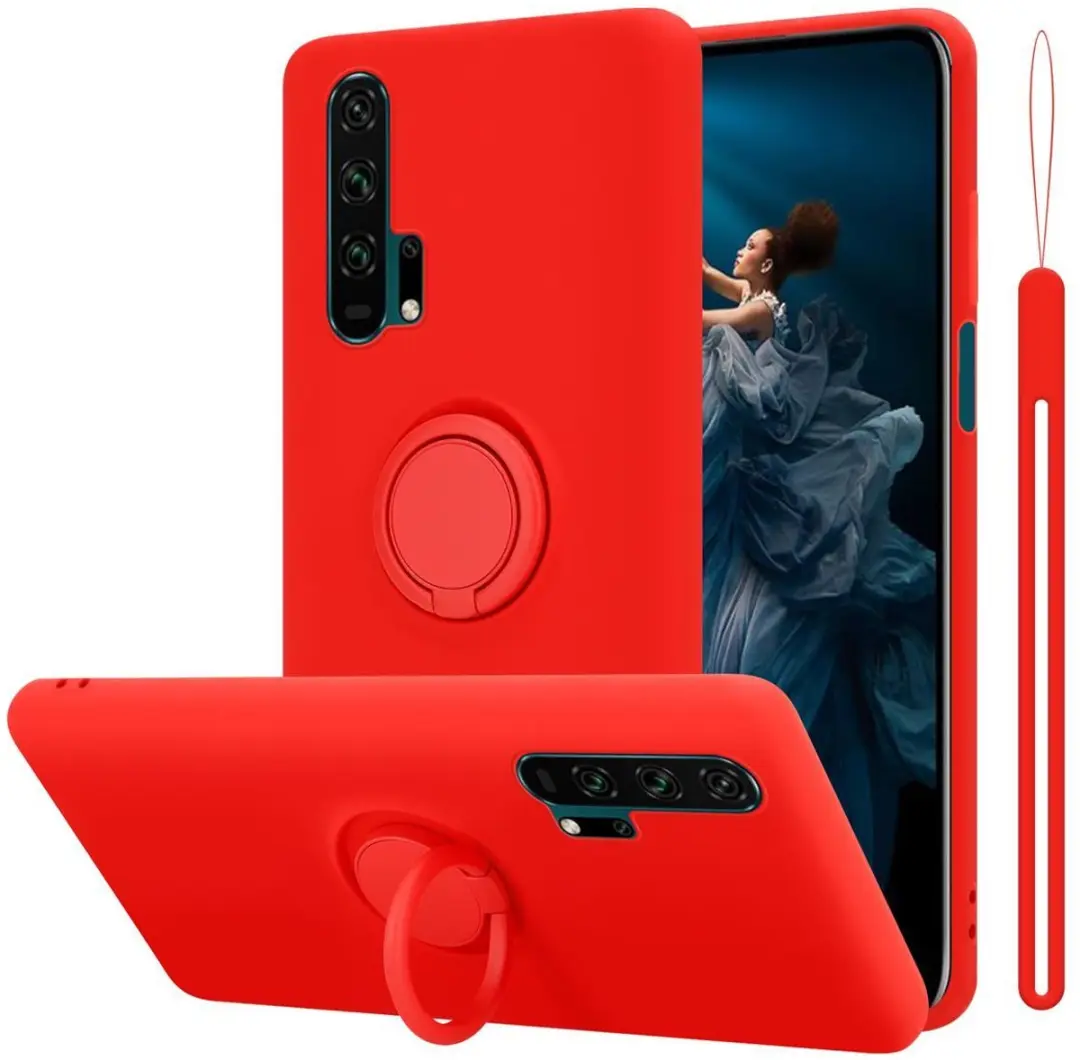 Cadorabo Hoesje geschikt voor Honor 20 PRO in LIQUID ROOD