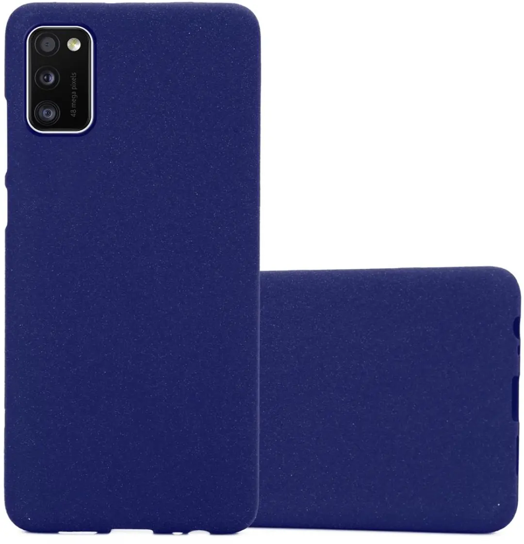 Cadorabo Hoesje geschikt voor Samsung Galaxy A41 in FROST DONKER BLAUW
