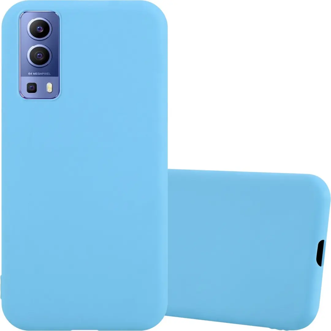 Cadorabo Hoesje geschikt voor Vivo Y52 5G / Y72 5G in CANDY BLAUW