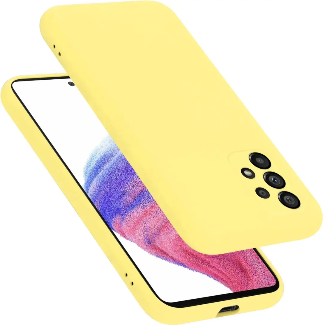 Cadorabo Hoesje geschikt voor Samsung Galaxy A53 5G in LIQUID GEEL