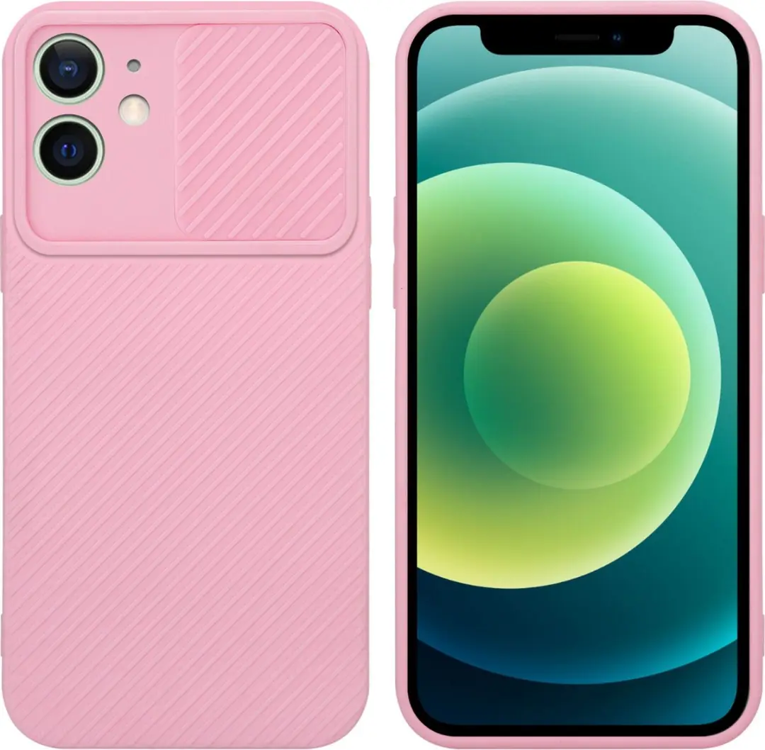 Cadorabo Hoesje geschikt voor Apple iPhone 12 MINI in Bonbon Roze