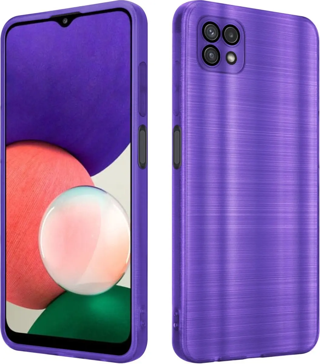 Cadorabo Hoesje geschikt voor Samsung Galaxy A22 5G in Brushed Paars