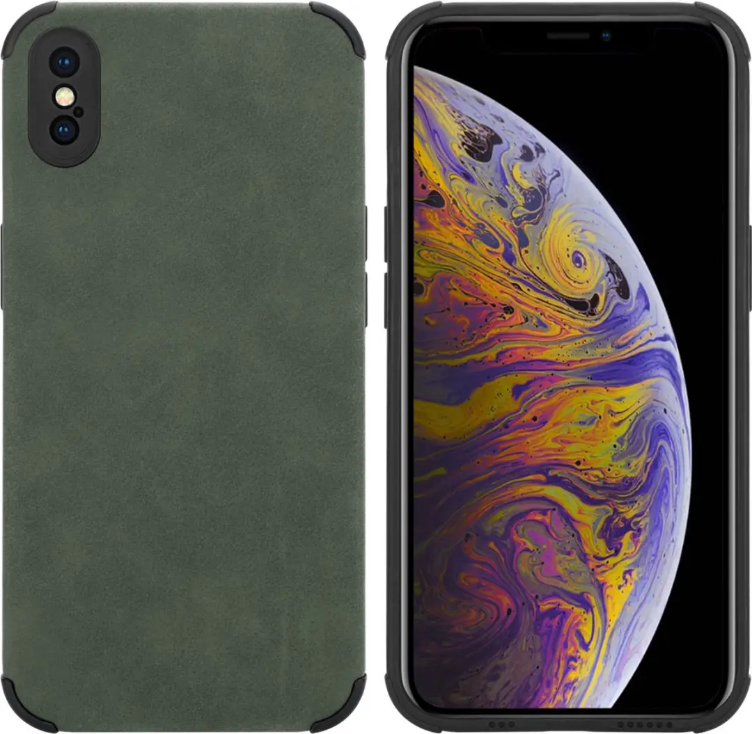 Cadorabo Hoesje geschikt voor Apple iPhone XS MAX in Smaragd Groen