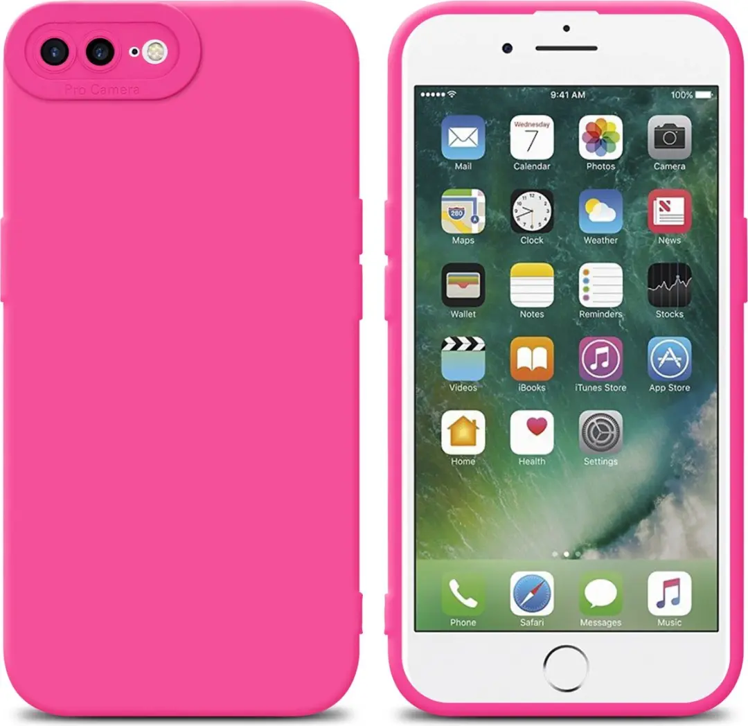 Cadorabo Hoesje geschikt voor Apple iPhone 7 PLUS / 7S PLUS / 8 PLUS in FLUID HO