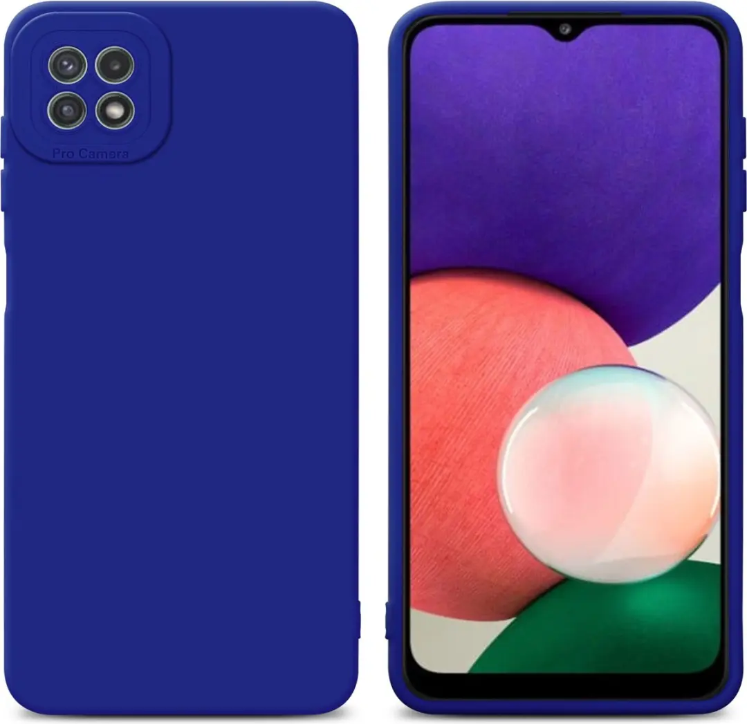 Cadorabo Hoesje geschikt voor Samsung Galaxy A22 5G in FLUID BLAUW