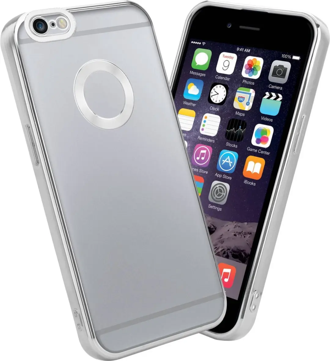 Cadorabo Hoesje geschikt voor Apple iPhone 6 / 6S in Transparant