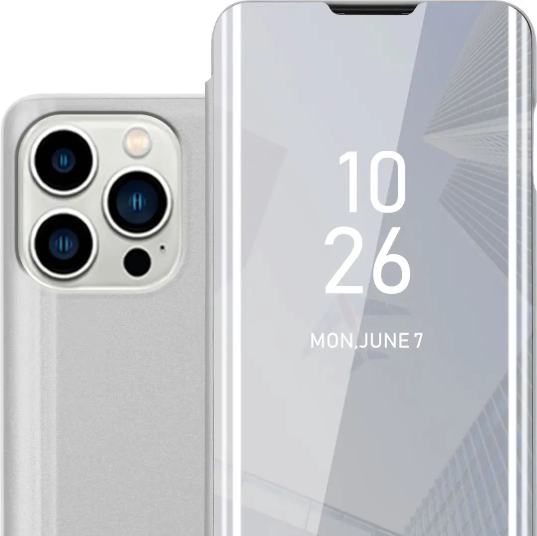 Cadorabo Hoesje geschikt voor Apple iPhone 14 PRO MAX in AGAAT ZILVER