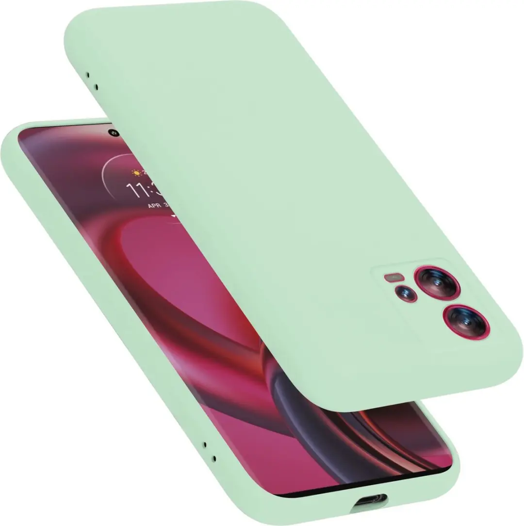 Cadorabo Hoesje geschikt voor Motorola EDGE 30 FUSION in LIQUID LICHT GROEN