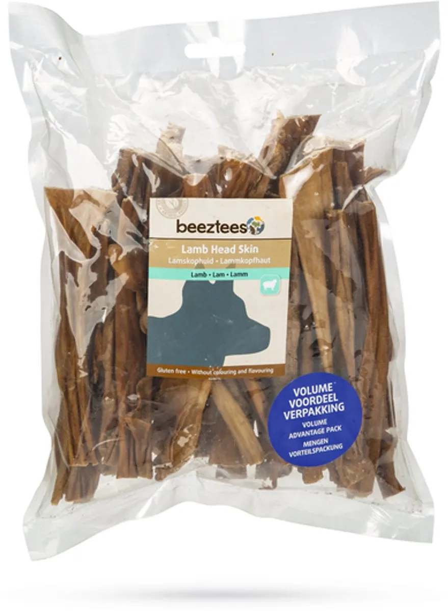 Beeztees Lamskophuid Hondensnack 300g