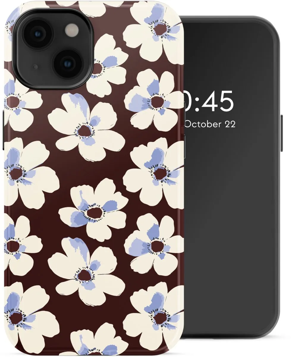 Selencia Hoesje iPhone 14 Choco Flower Pop