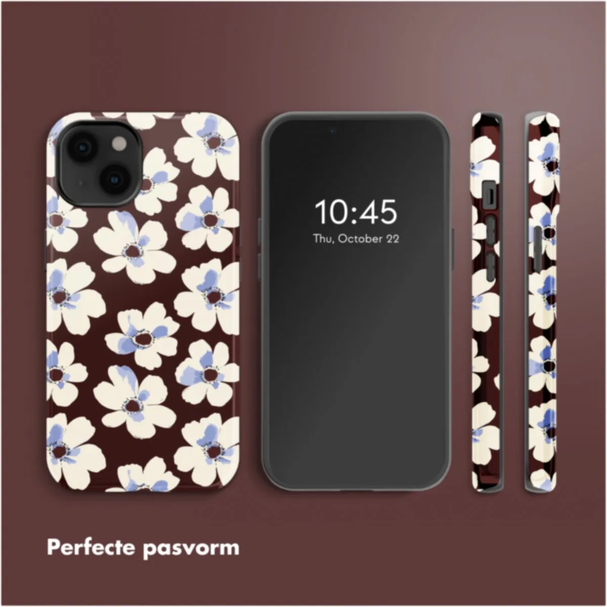 Selencia Hoesje iPhone 14 Choco Flower Pop - MagSafe - afbeelding 6 van 6