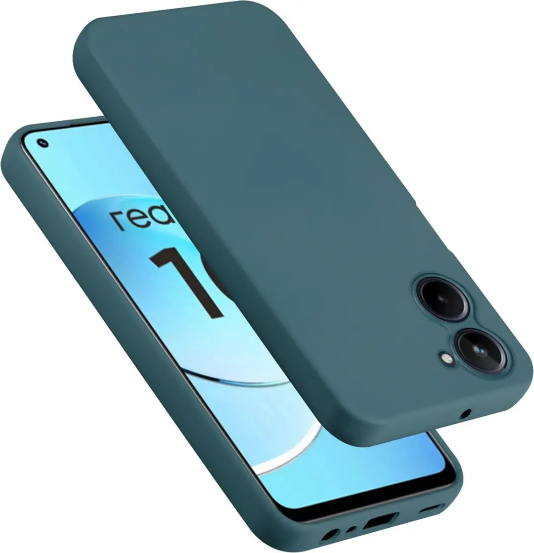 Cadorabo Hoesje geschikt voor Realme 10 4G in LIQUID GROEN