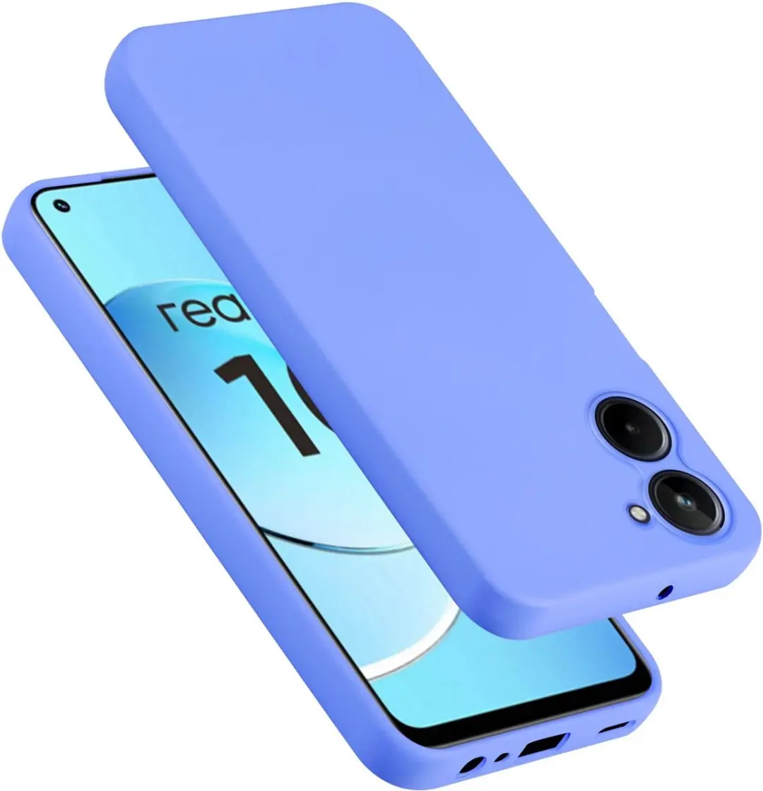 Cadorabo Hoesje geschikt voor Realme 10 4G in LIQUID LICHT PAARS