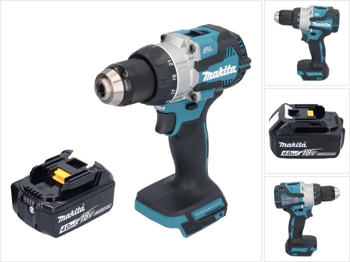 Makita DDF489M1 Accuboormachine 18V 73Nm Borstelloos