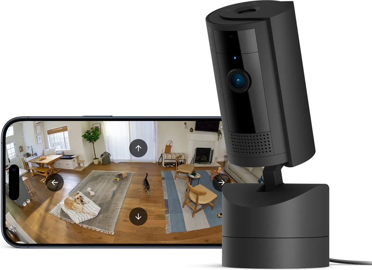 Ring Pan-Tilt Indoor Camera B0CG2WV95W - Zwart