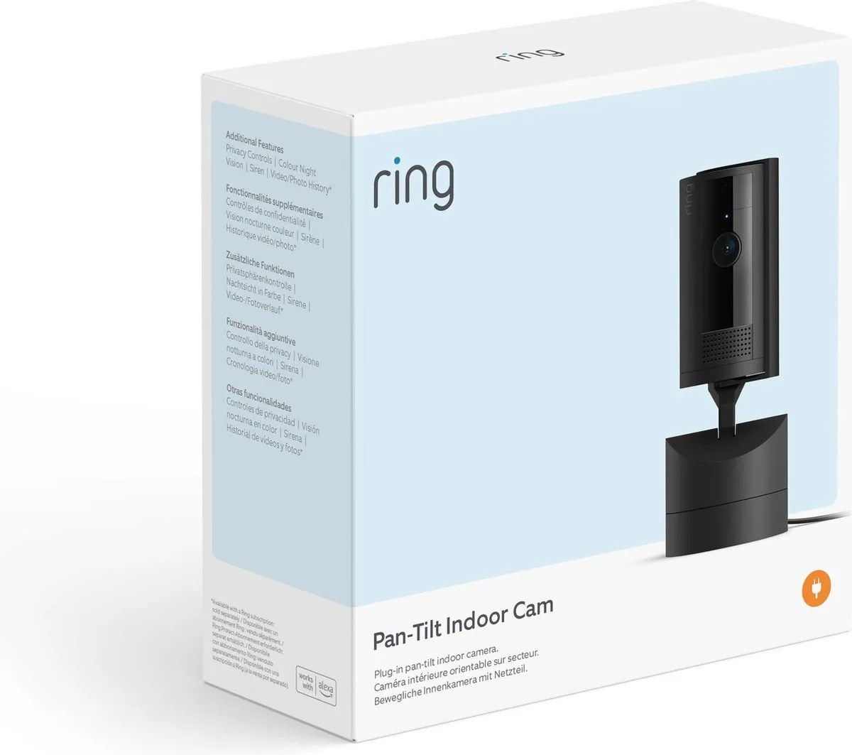 Ring Pan-Tilt Indoor Camera B0CG2WV95W - Zwart