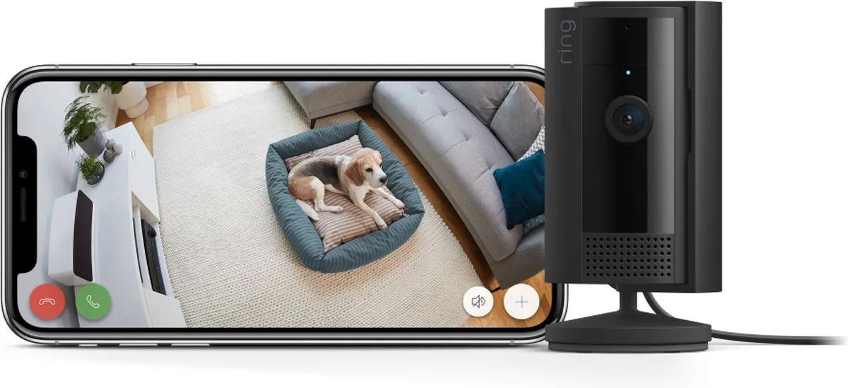 Ring Indoor Camera (2nd Gen) - Zwart - Beveiligingscamera - Binnenshuis camera