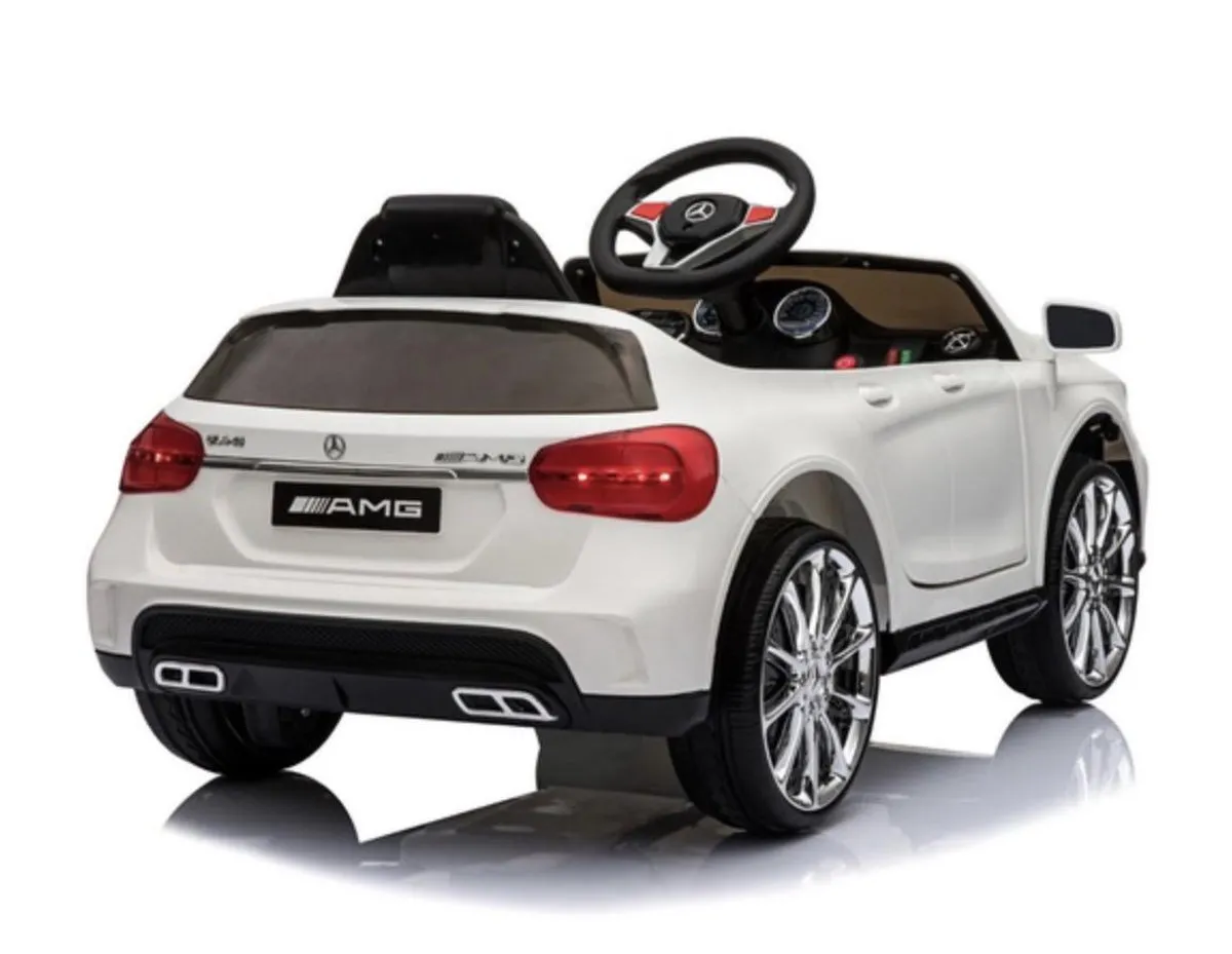 Mercedes-Benz GLA45 AMG 12V Kinderauto - Wit - s3030