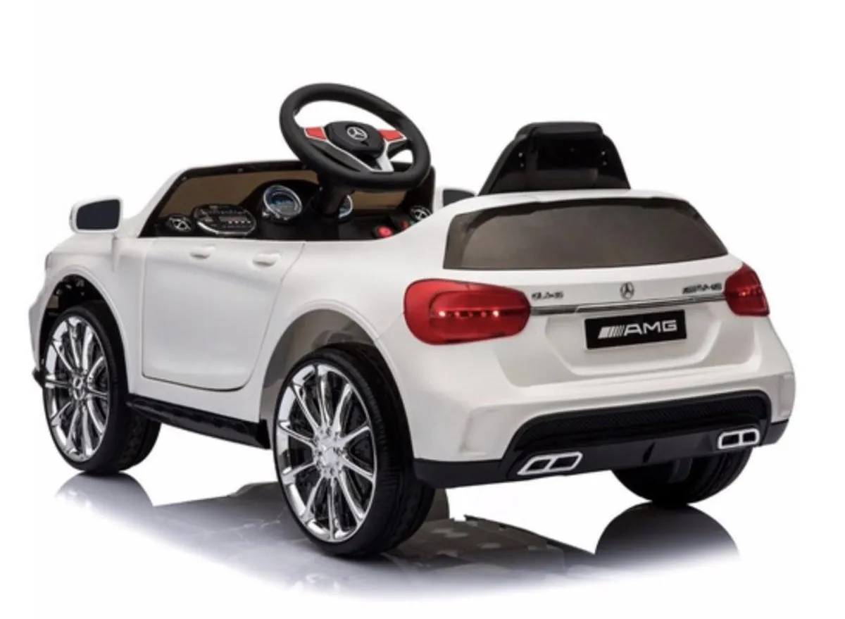 Mercedes-Benz GLA45 AMG 12V Kinderauto - Wit - s3030