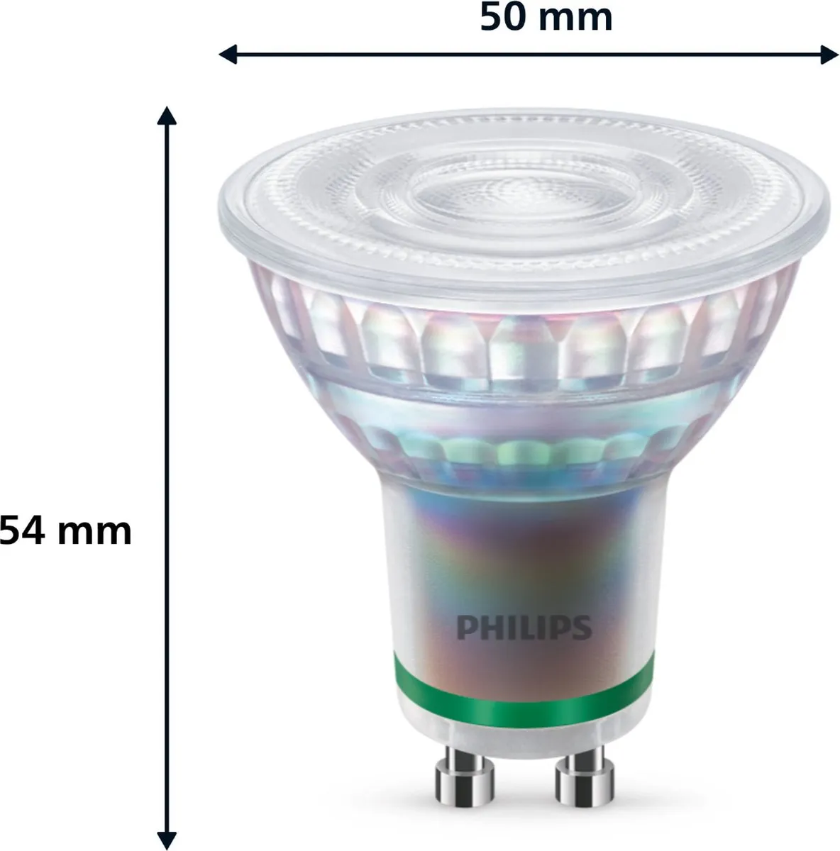 Philips Ultra Efficient LED Spot GU10 2.1W Warmwit Dimbaar