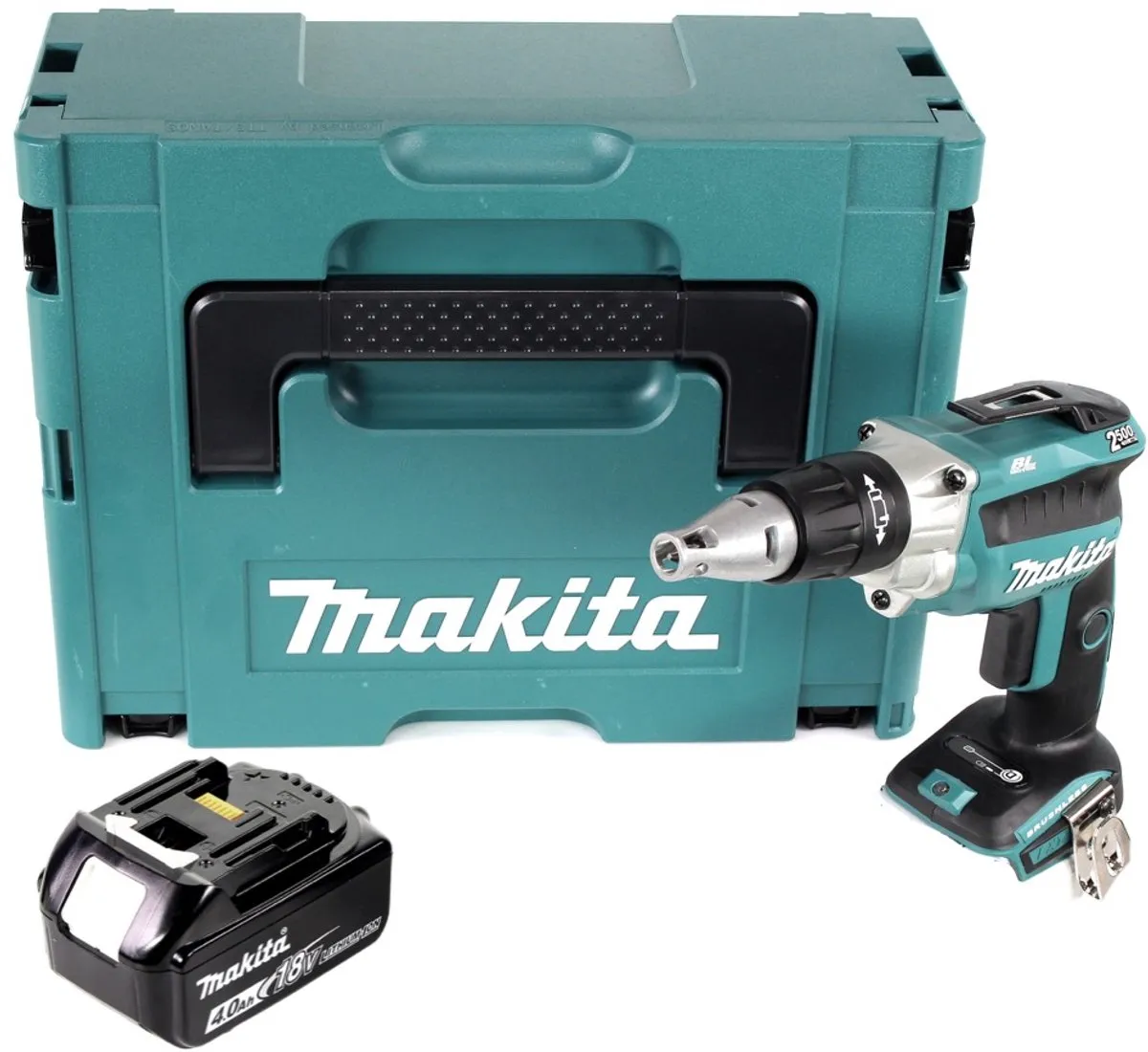 Makita DFS250M1J Accu-Droogbouwschroevendraaier 18V - 1x 4.0Ah Accu - afbeelding 4 van 5