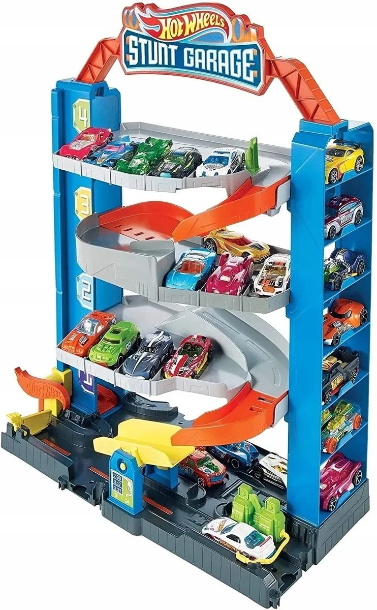 Hot Wheels Rondell Garage met Lift - 4 Niveaus