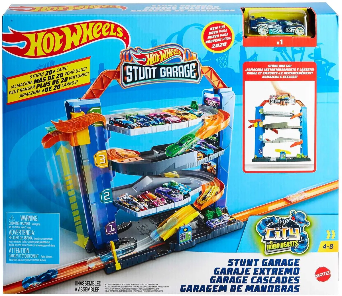 Hot Wheels Rondell Garage met Lift - 4 Niveaus