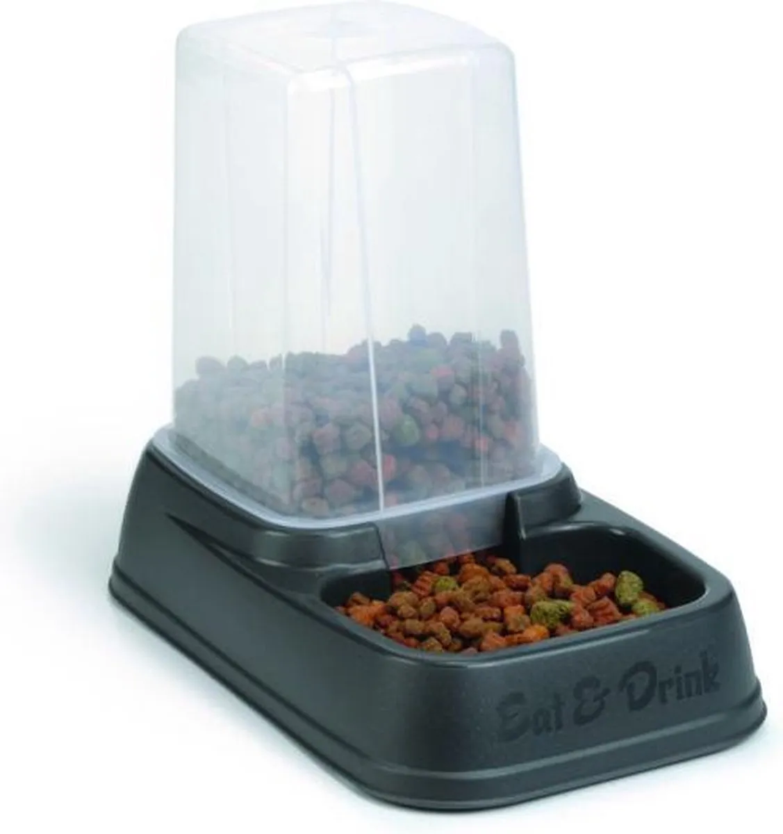 Beeztees Voer- en Waterautomaat Antraciet 33,5x20x27cm