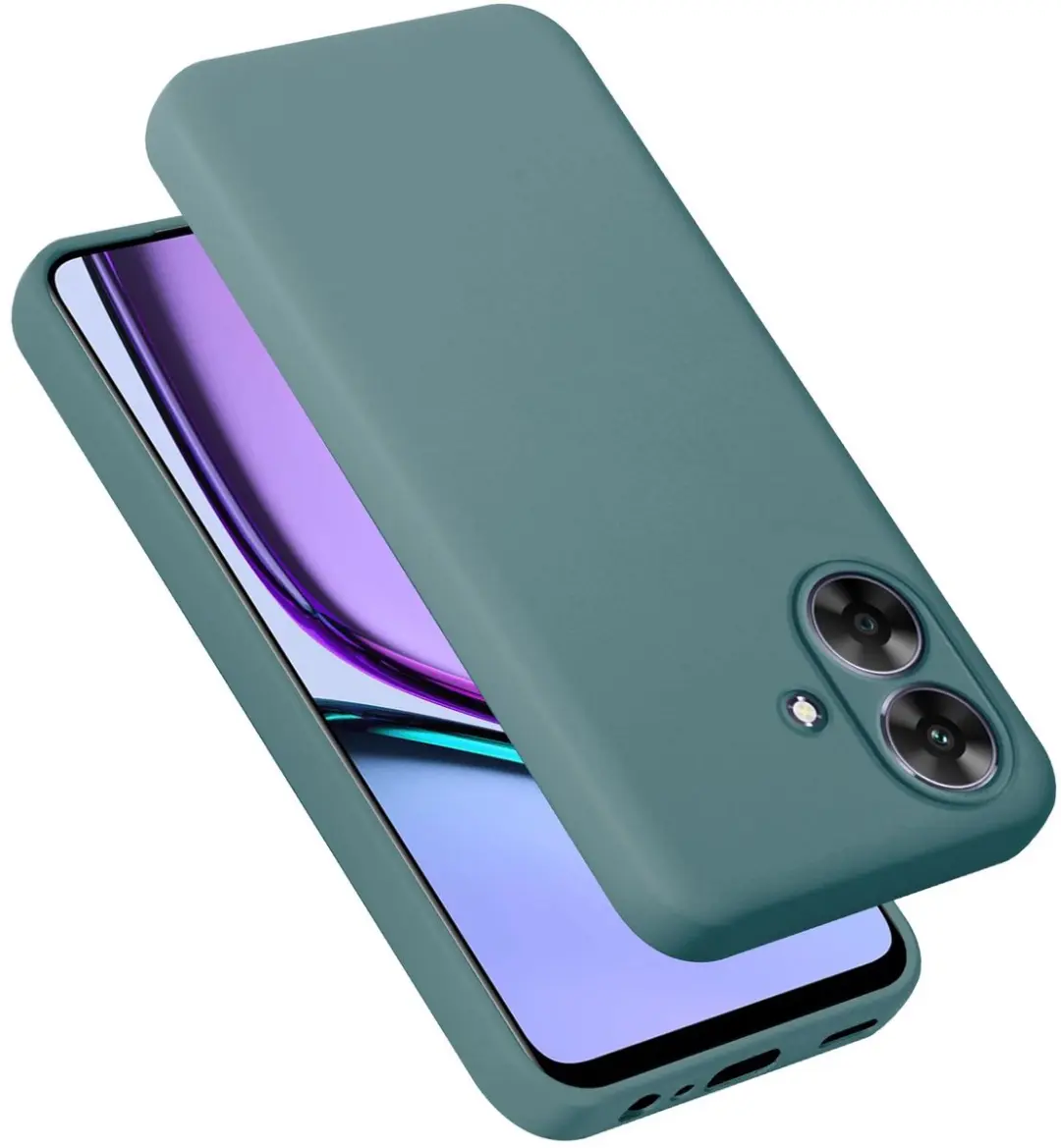Cadorabo Hoesje geschikt voor Realme Note 60 in LIQUID GROEN