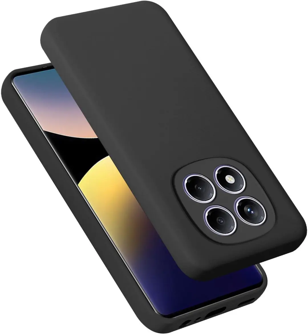 Cadorabo Hoesje geschikt voor Xiaomi Redmi Note 14 Pro 4G in LIQUID ZWART
