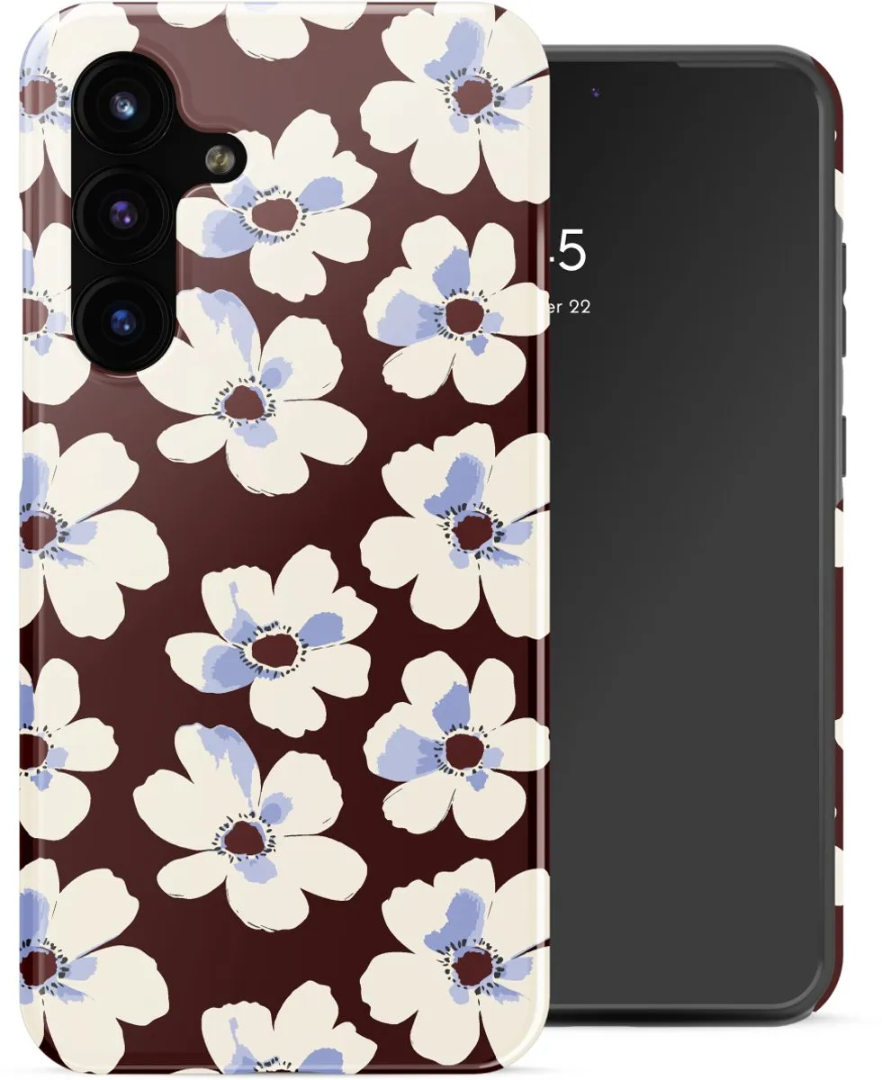 Selencia Hoesje Samsung Galaxy S25 FE Choco Flower Pop