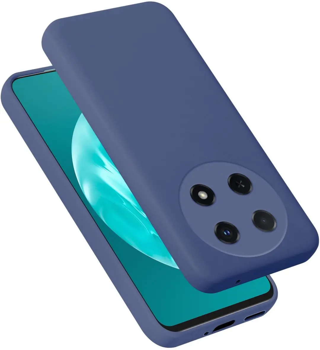 Cadorabo Hoesje geschikt voor Huawei Nova 12i Case in Liquid Blauw Beschermhoes