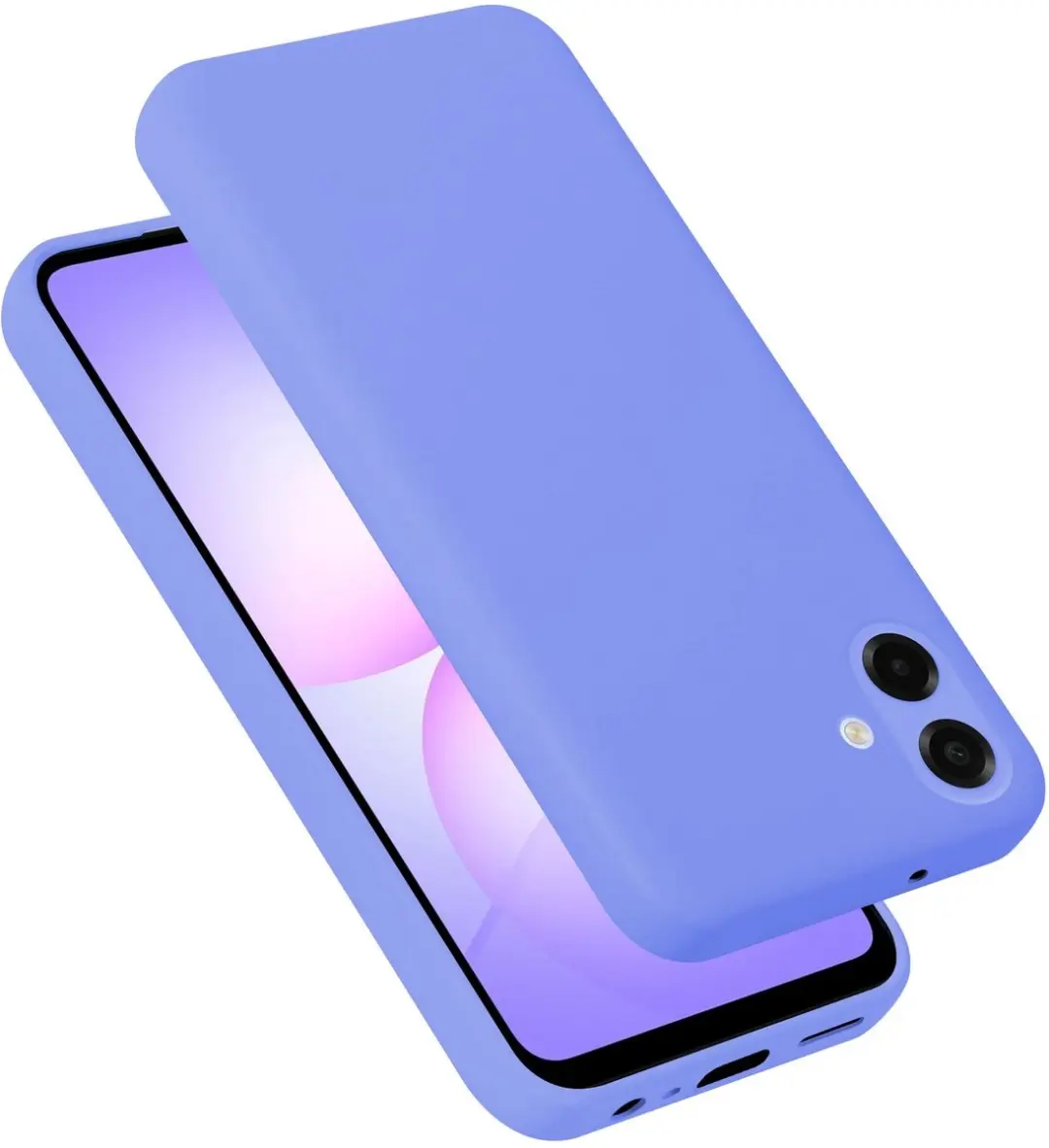 Cadorabo Hoesje geschikt voor Samsung Galaxy A07 Case in Liquid Lichte Paars Bes