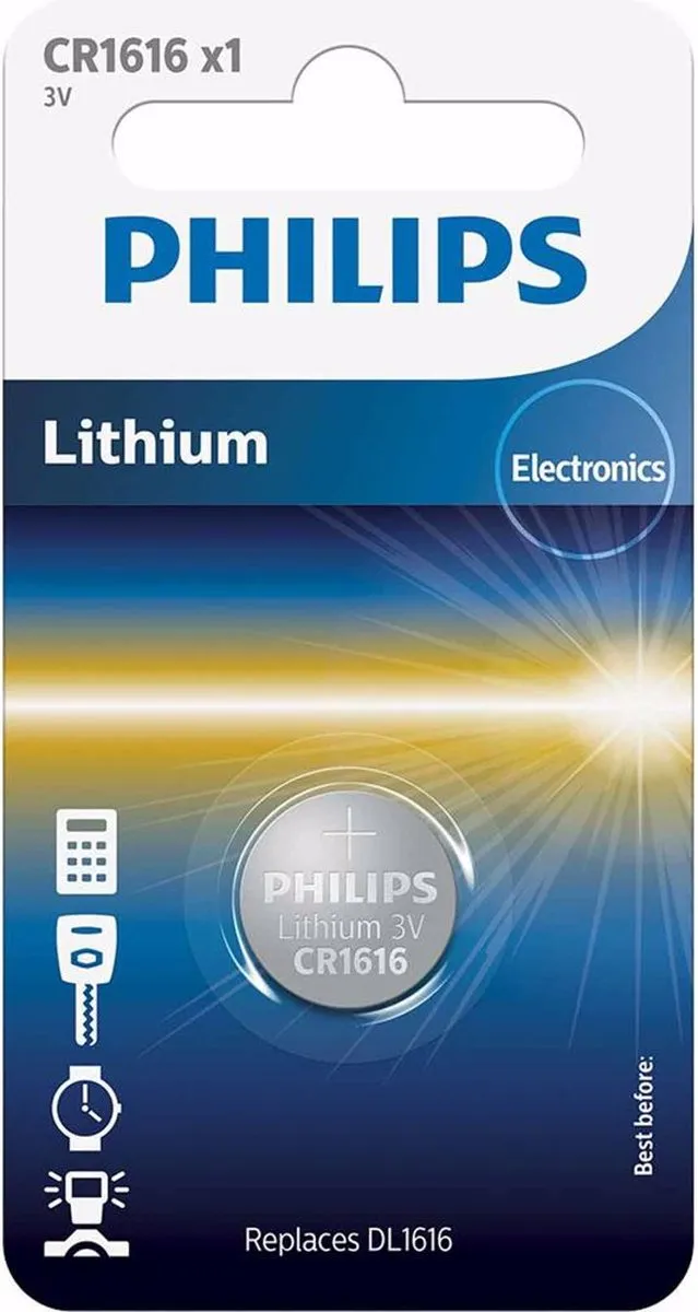 Philips CR1616/00B Knoopcel Lithium - 50mAh